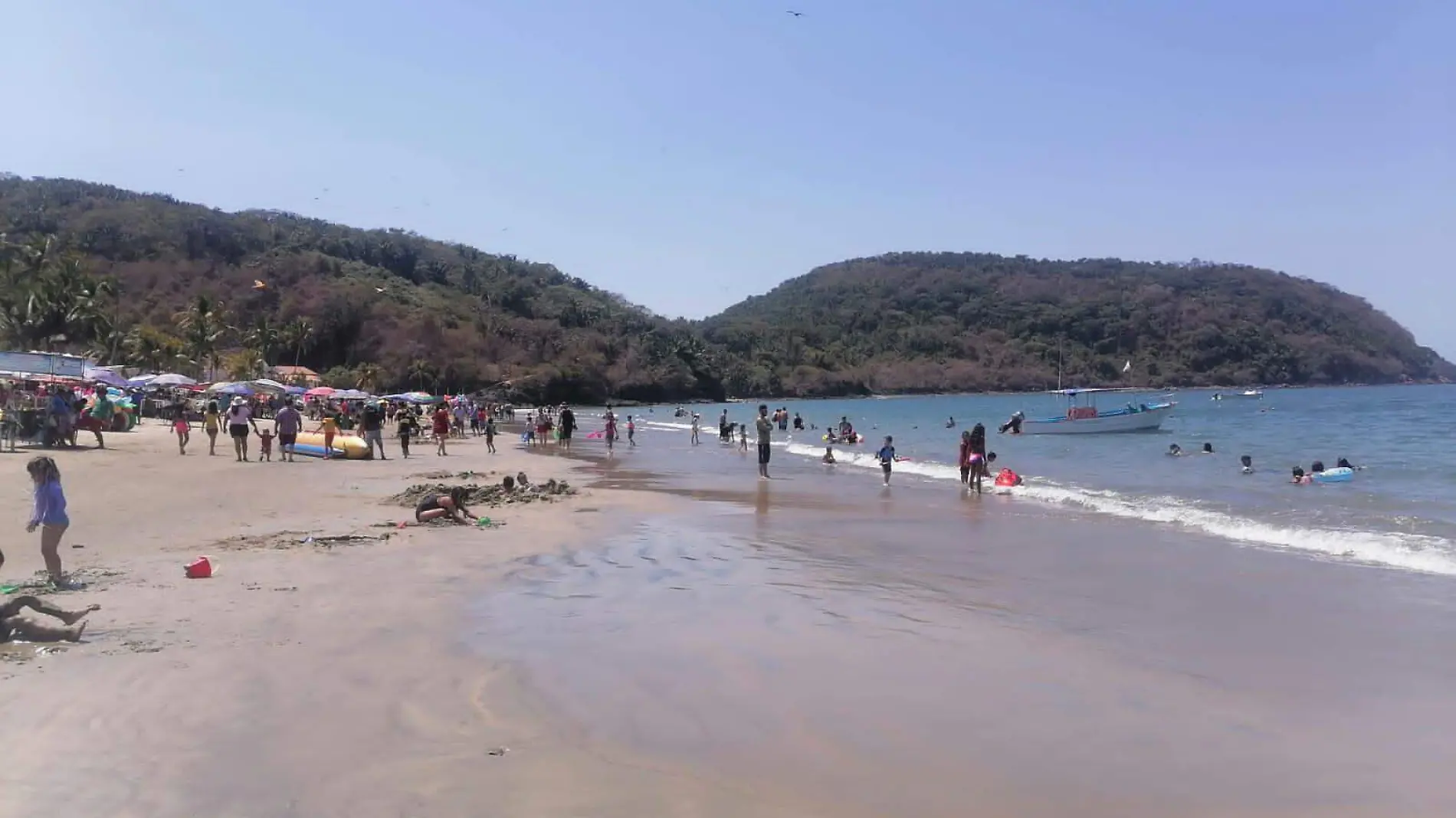 Restricción en playa por peces morena